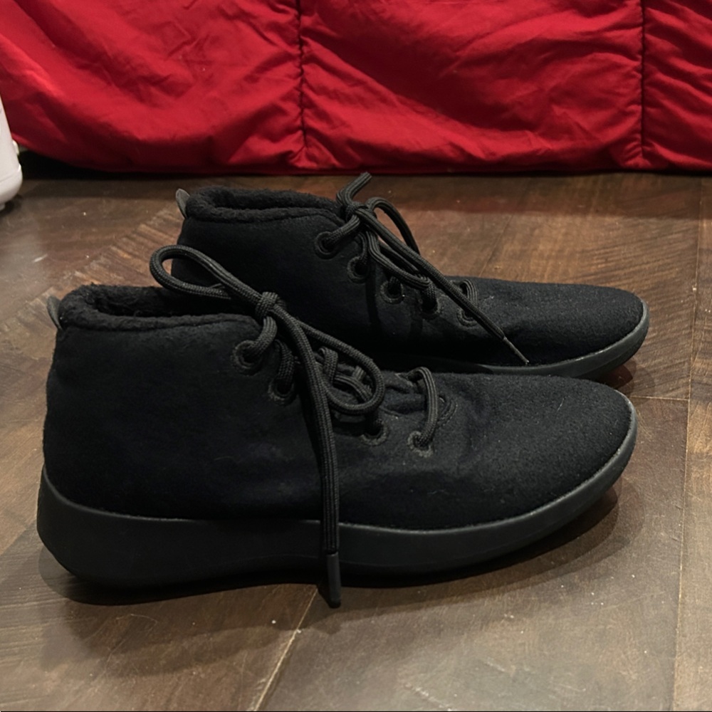 Allbirds Merino Wool Black Ankle Boots/Sneakers